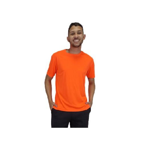 Remera Dry Fit - naranja fluor