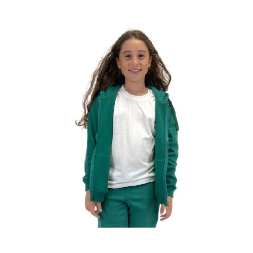 Campera Deportiva Niños en Felpa - Verde inglés