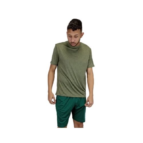 Camiseta Dry Fit Jaspeada - verde militar