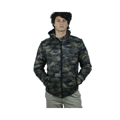 Campera Chaleco Inflada Camuflada Desmontable