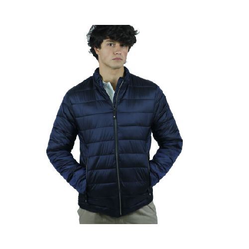 Campera Inflada Metalizada - Azul Marino