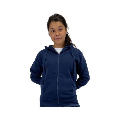 Campera Canguro Deportiva Adultos Felpa - Azul Marino