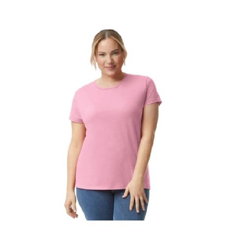 Camiseta básica Talles grandes dama - Rosa