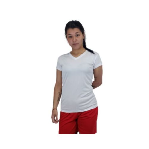 Remera Dry Fit Dama - Blanco