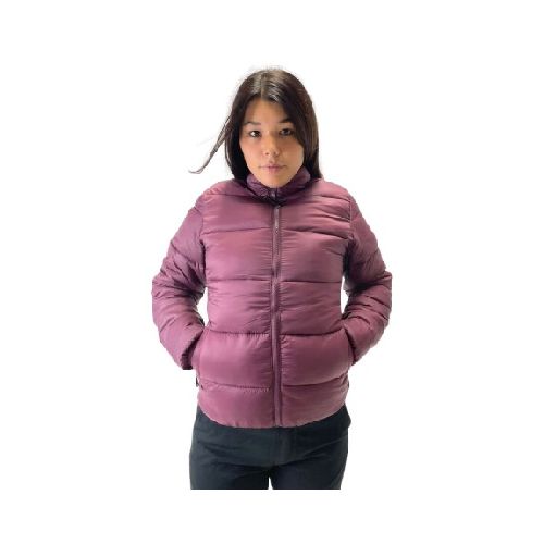 Campera inflada stretch Dama - Bordó