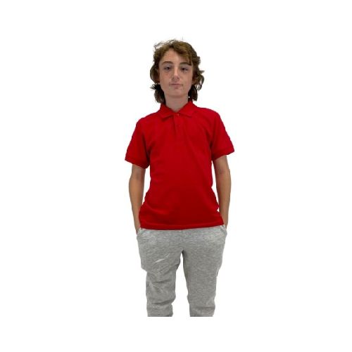 Remera Polo Niño - Rojo