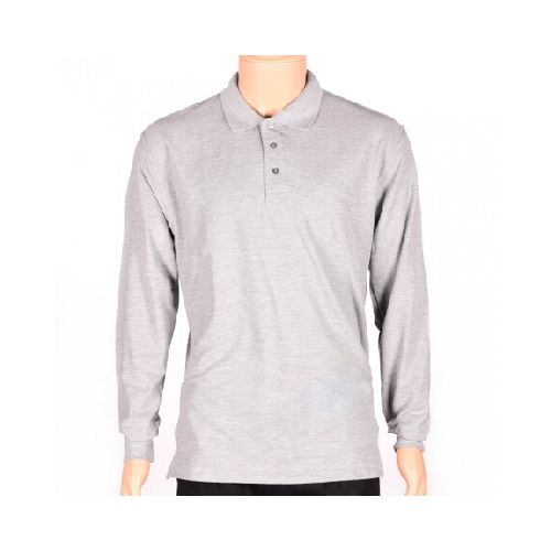 Remera Polo manga larga - Gris