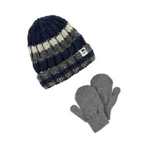 GORRO lana carters y GUANTES GRIS NIÑO CARTERS TALLE 12-24M