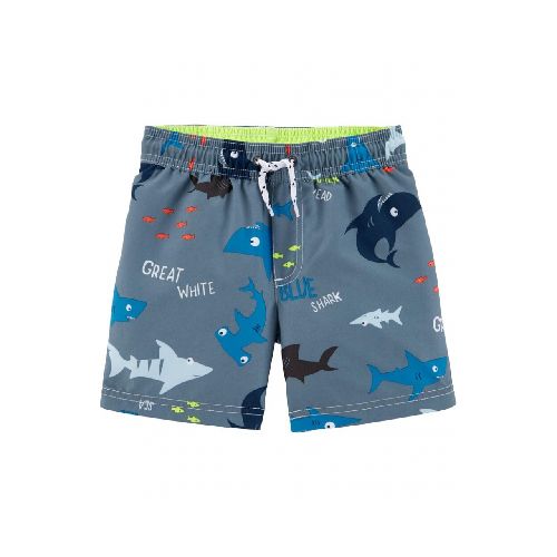 SHORT DE BAÑO CARTERS CON FILTRO +50 TIBURÓN NIÑO 9M