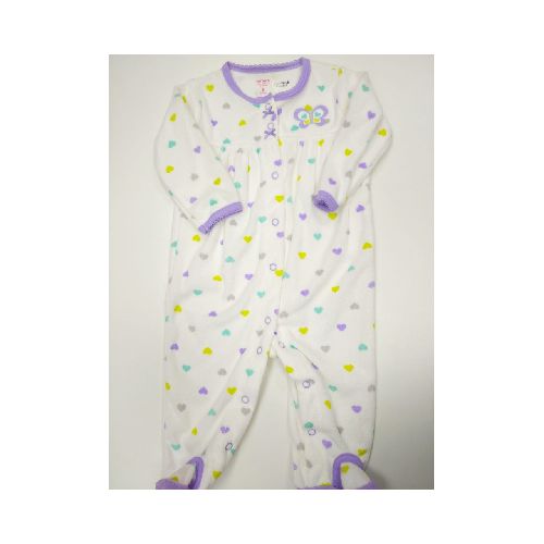 PIJAMA CARTERS TOWEll plush CORAZONES 6M