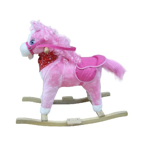 BALANCIN MADERA Y PELUCHE PONY CON SONIDO