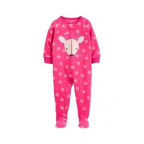 PIJAMA CARTERS EN MICROPOLAR ESTAMP.VENADO 12M