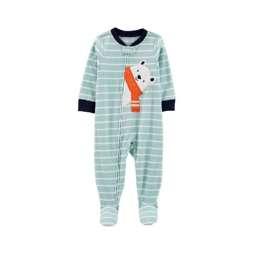 PIJAMA 1PC PIE MICROPOLAR OSO POLAR CARTERS 12M