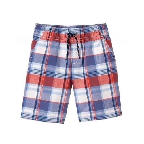 SHORT CUADROS AZUL Y ROJO 5T