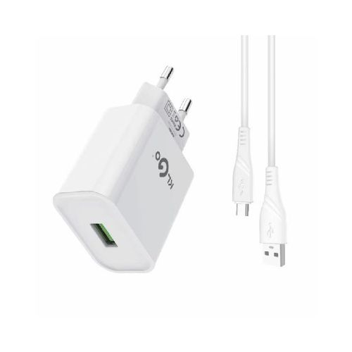 CARGADOR CON CABLE USB-C KLGO C09T