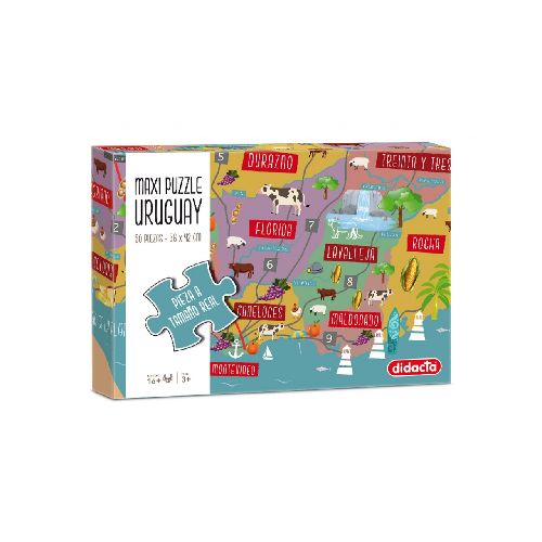 Juego de Mesa Maxi Puzzle Uruguay Didacta