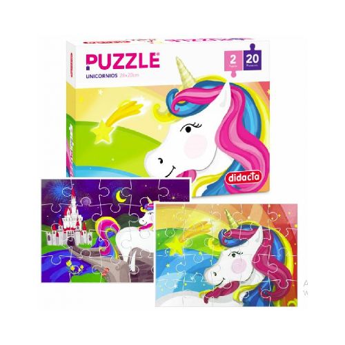 DIDACTA PUZZLE UNICORNIO 2 X 20