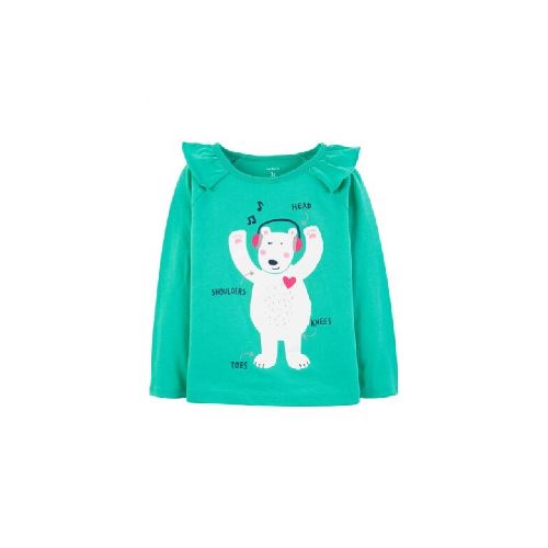 REMERA CARTERS MANGA LARGA OSO POLAR