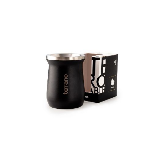 MATE ACERO INOX TRADICIONAL NEGRO OPACO TERRANO