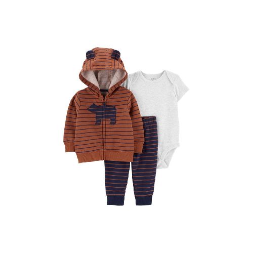 CAMPERA + BODY MC Y PANTALON ALGODON CARTERS 18M