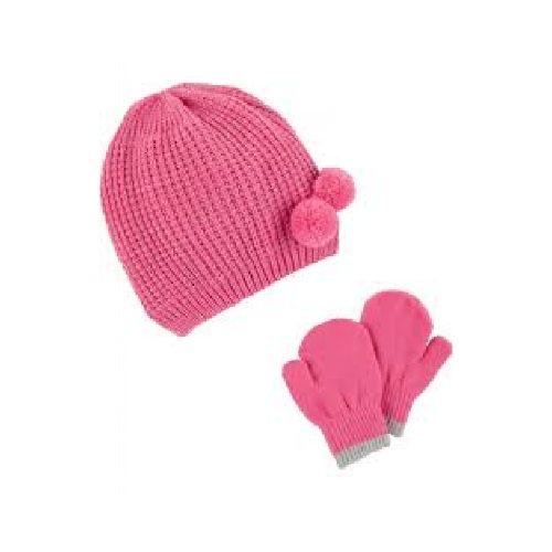 Carters Set 2P Gorro y Guantes Rosa 2T/4T