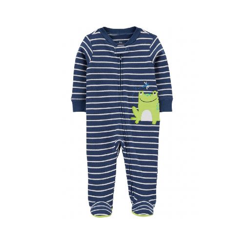 PIJAMA CON PIE RANA ALGODON NIÑO CARTERS 3M