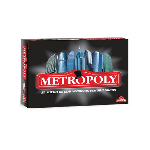 JUEGO DE MESA METROPOLY EL JUEGO DE LOS NEGOCIOS INMOBILIARIOS DIDACTA