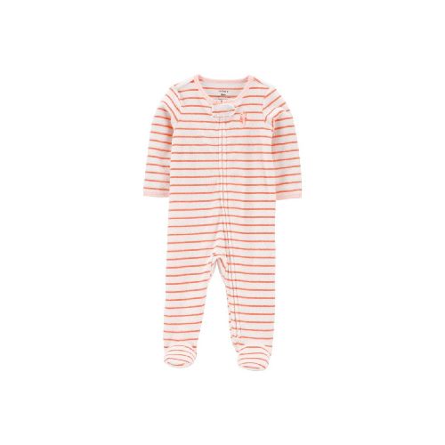 PIJAMA CON PIE A RAYAS ALGODON NIÑA CARTERS NB