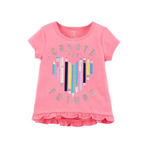 REMERA CARTERS MANGA CORTA CREATE FUTURE 12M