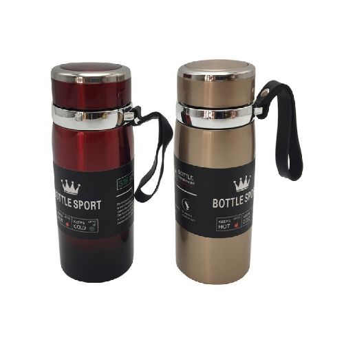 TERMO CON FILTRO 600 ML ACERO INOX