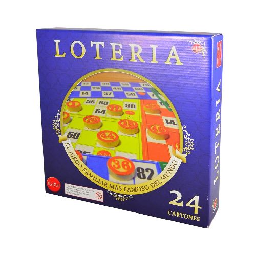 Juego de Mesa Loteria 24 Cartones Royal