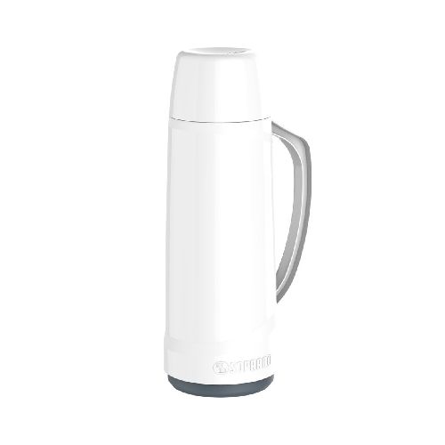 TERMO 1L VIDRIO CRISTAL BLANCO SOPRANO