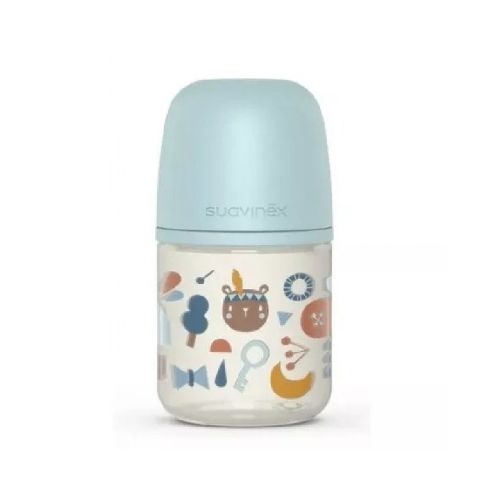 MAMADERA VIDRIO SUAVINEX 150ML SX PRO 0-3M FOREST CELESTE