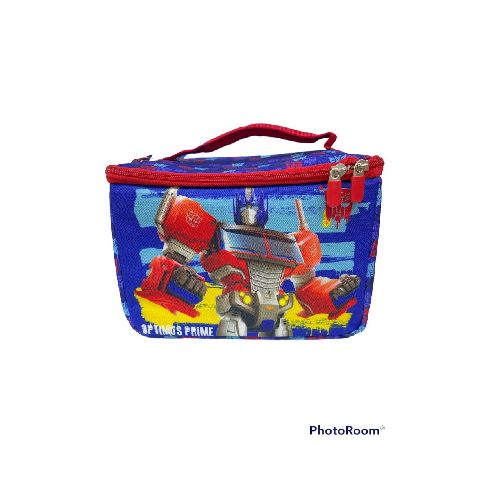 MOCHILA LUNCHERA 22 X 16 X 18 TRANSFORMERS AZUL