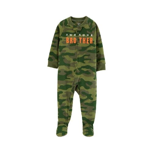 PIJAMA CARTERS MICROPOLAR CAMUFLADO 12M