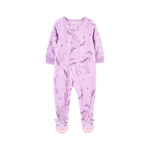 PIJAMA PIE MICROPOLAR UNICORNIO CARTERS 12M