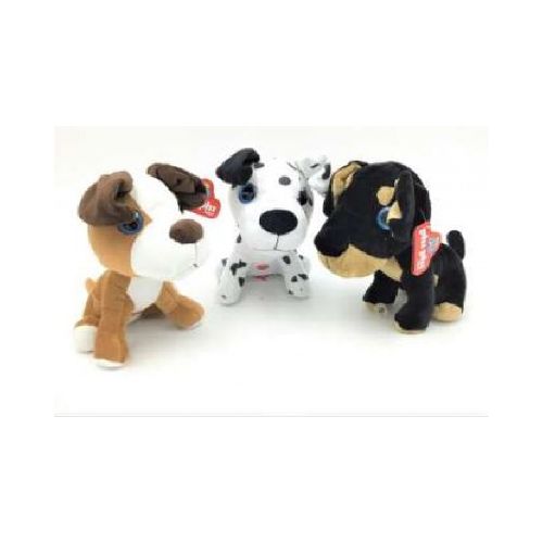 PELUCHE PERRO OJOS SALTONES CON SONIDO PHI PHI