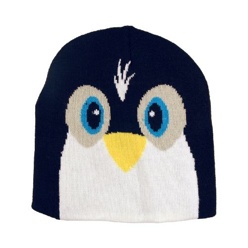 GORRO INFANTIL CON CARITA PINGÜINO