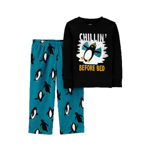 PIJAMA 2PC PANTALON Y REMERA MANGA LARGA PINGÜINO CARTERS 4T