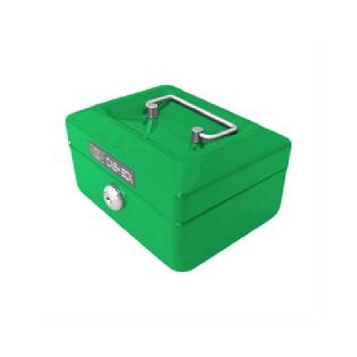 CAJA FUERTE METALICA CON LLAVE 15 X 12 verde