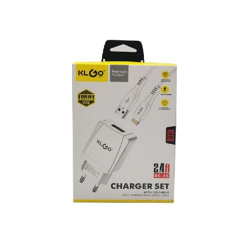 CARGADOR CELULAR CABLE USB-LIGHT KLGO KC2S