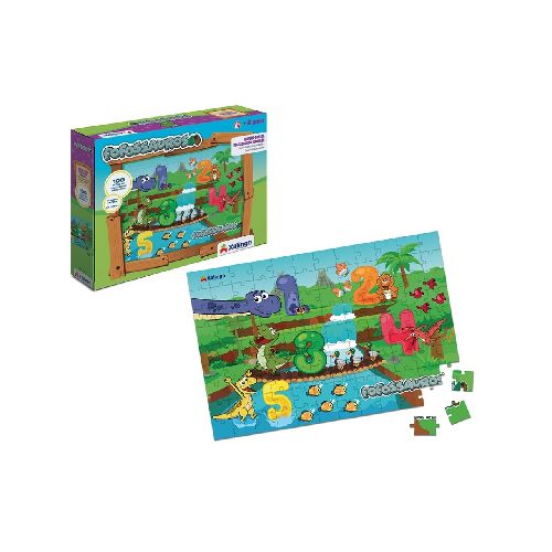 PUZZLE 100PZAS DINOSAURIOS XALINGO