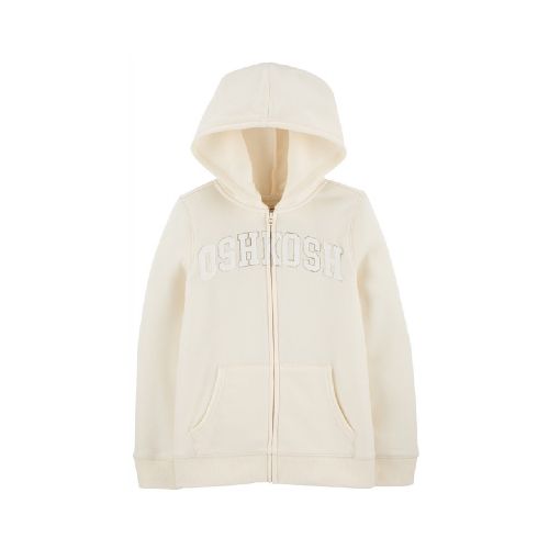 CAMPERA DE ALGODON BEIGE CON LOGO NIÑA OSHKOSH 8T