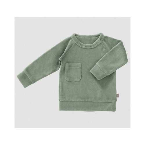 Sweater velours Forest green: 6-12 m Fresk 