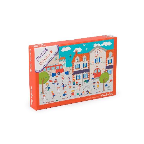 Puzzle En El Recreo (150 Piezas) Moulin Roty 