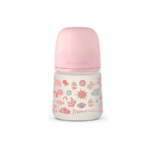 Biberón 150Ml Anat. 0-6M Flujo M Dreams Rosa Suavinex 