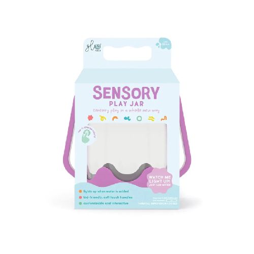 Jarra de juego sensorial violeta Glo Pals 