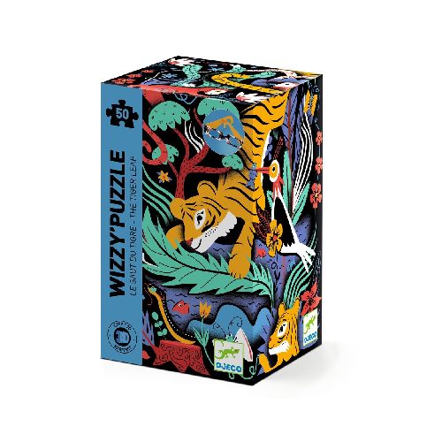 Wizzy Puzzle - The Tiger Leap - 50 Pcs - Fsc Mix Djeco 