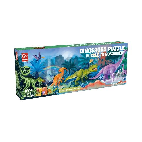 Puzzle Glow de piso 1.5m - Dinosaurios Hape 