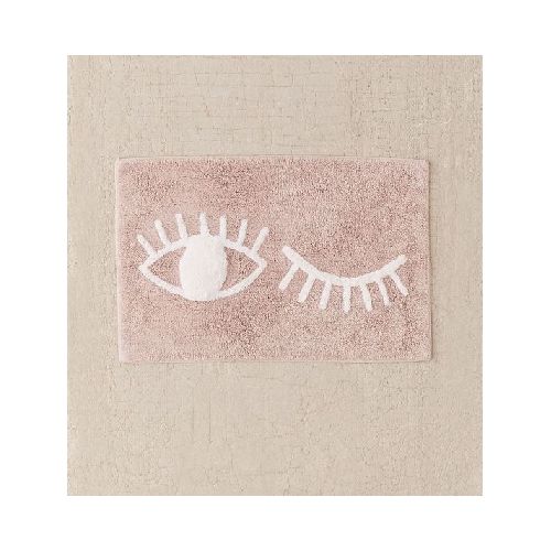 Alfombra de baño Eye Blinking rosa 